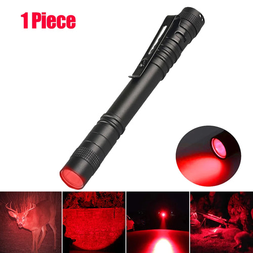 Mini Pen Light Flashlight Red/White/395nm Torch Penlight Flashlight
