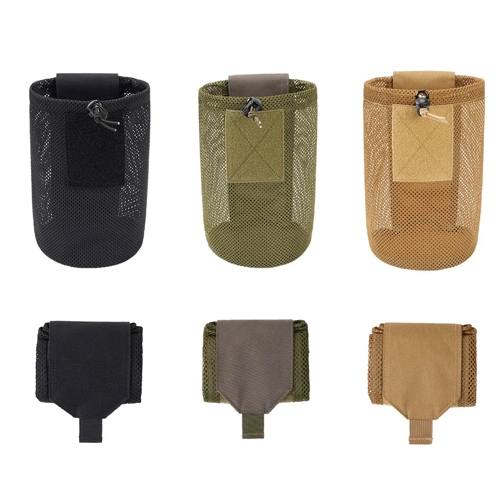 Hunting Bag Micro Folding Compact Dump Pouch Mini Foldable Mesh Bag