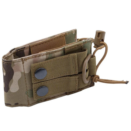 DIZETION Tactical Radio Pouch Hunting Walkie Talkie Holder Interphone