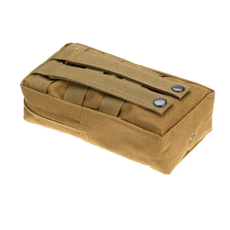 Outdoor Tactical Molle Waist Bag 600D Oxford Khaki Storage Fanny Pack
