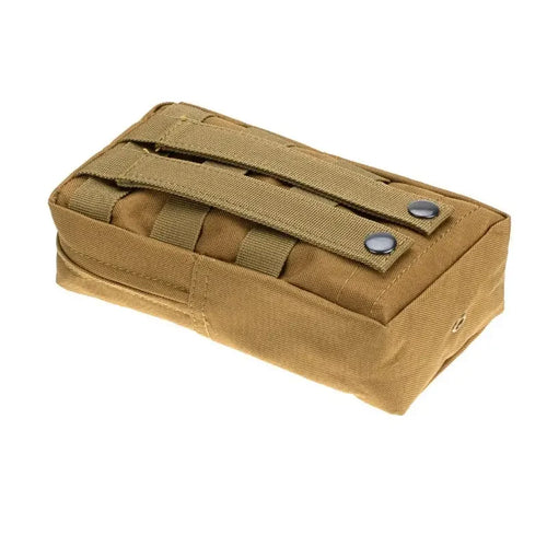 Outdoor Tactical Molle Waist Bag 600D Oxford Khaki Storage Fanny Pack