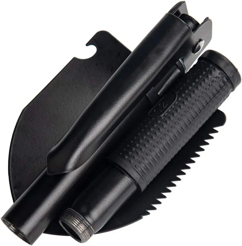 Military Small Folding Camping Shovel, Mini Compact Pickaxe with