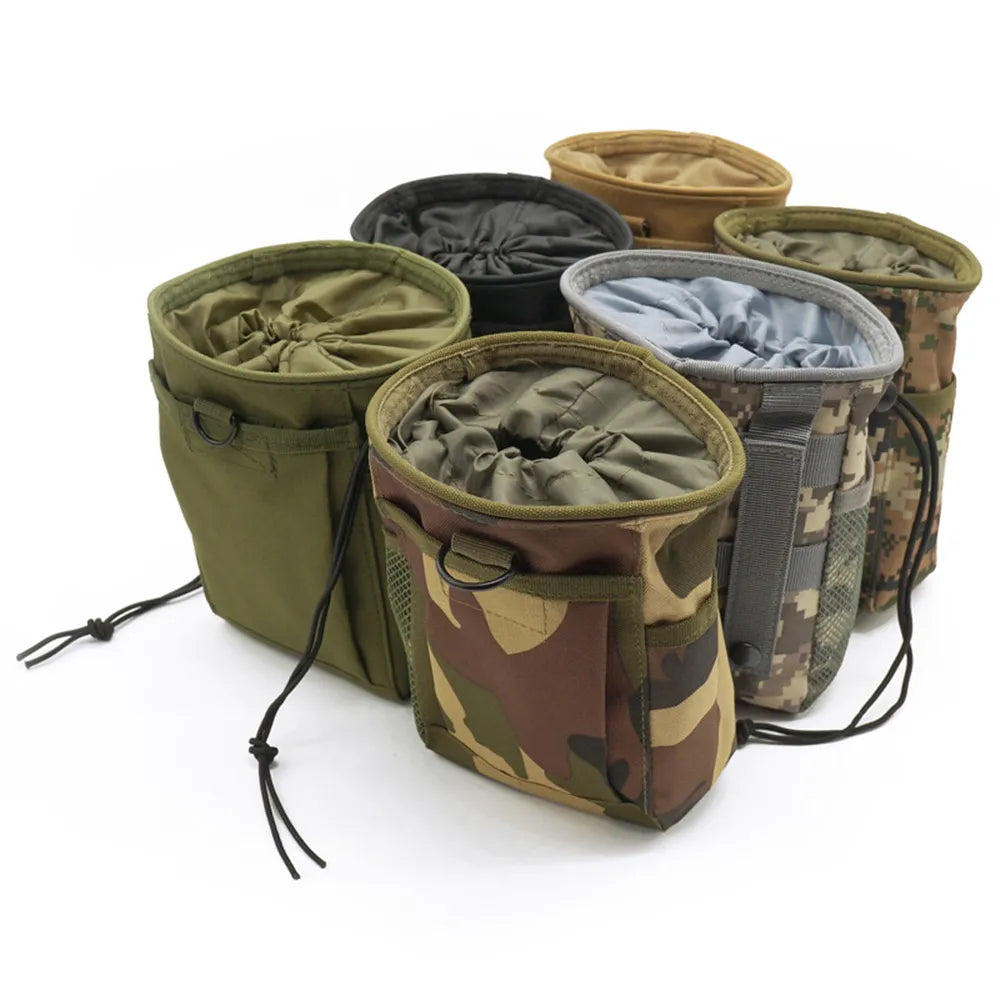 Outdoor 3-5L Tactical Molle 800D Nylon Dump Drop Pouch Recycle Waist