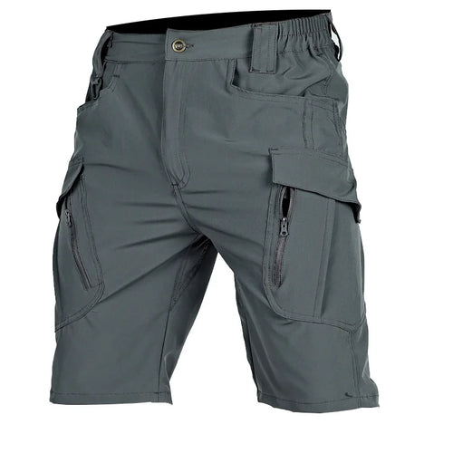 Summer Men Cargo Shorts Quick Dry Tactical Short Pants Multi-Pocket