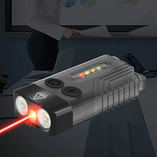 BORUiT V10 EDC Keychain LED Fluorescence Flashlight Type-C