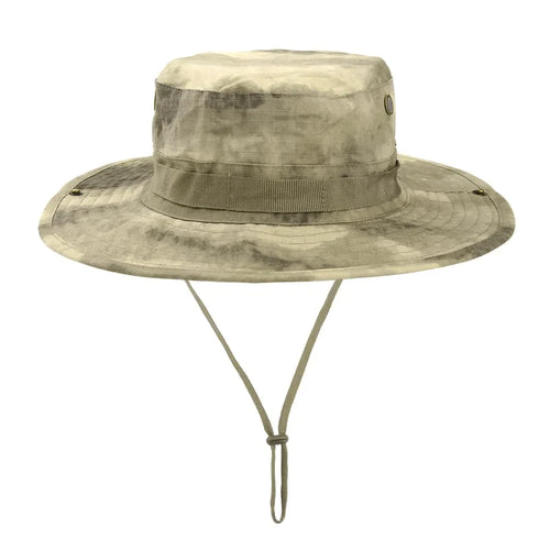 Camouflage Boonie Hat Wide Brim Men Women Sun Hat Outdoor Hiking