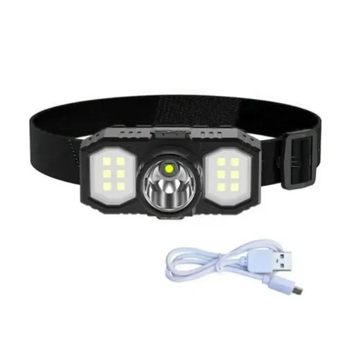 New LED Headlight COB Mini Portable USB Rechargeable Waterproof