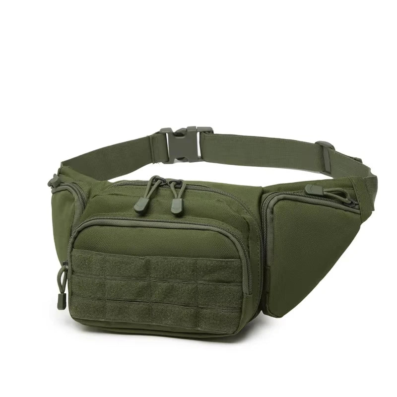 Waist Pack Nylon Bodypack Hiking Phone Pouch Outdoor Sports Armygreen