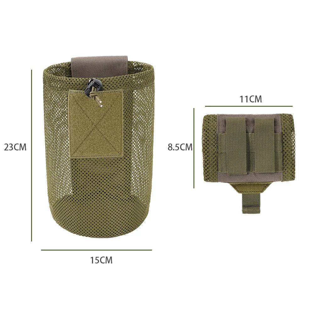 Hunting Bag Micro Folding Compact Dump Pouch Mini Foldable Mesh Bag