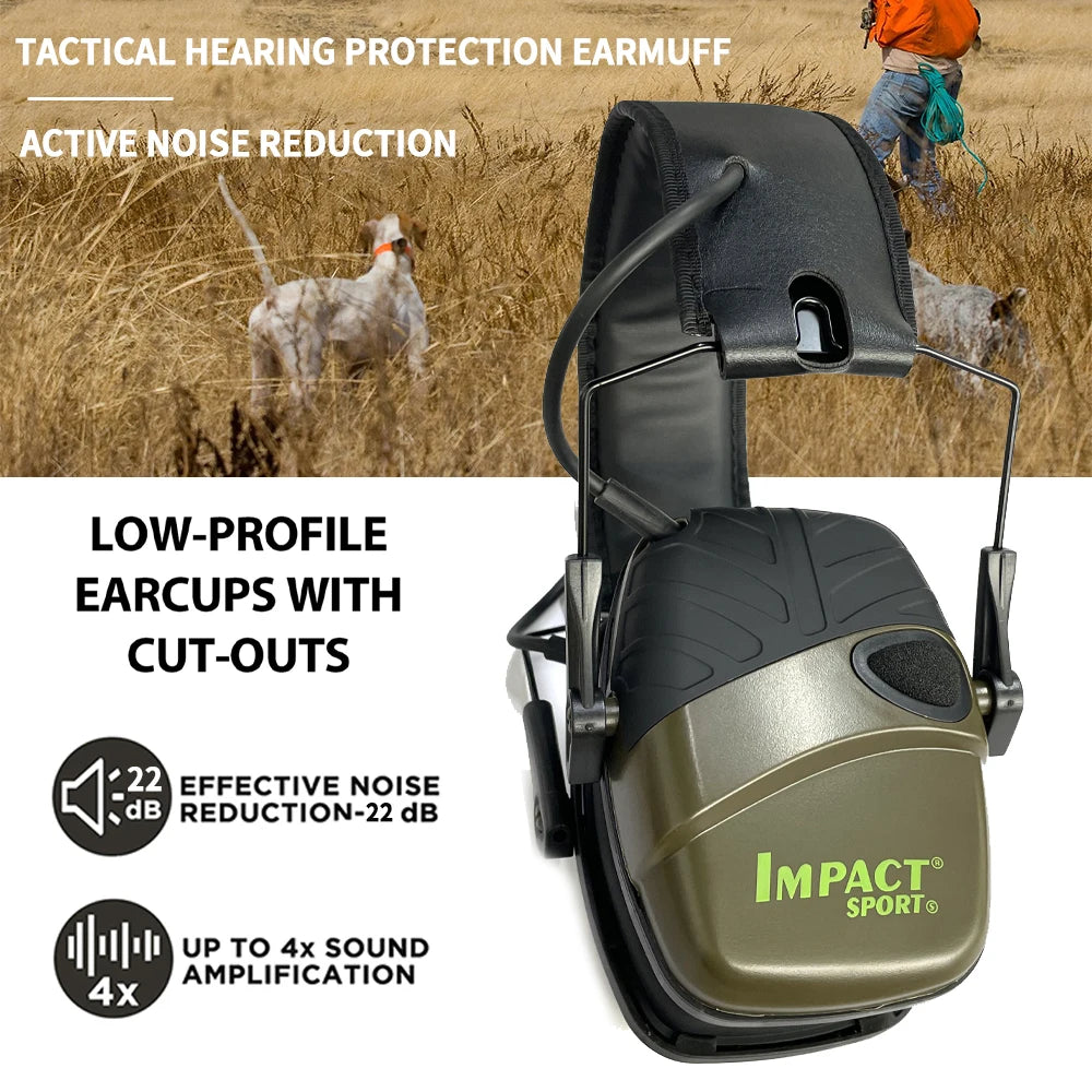 Electronic Shooting Earmuffs, Hearing Protection Shooters, NRR 22dB