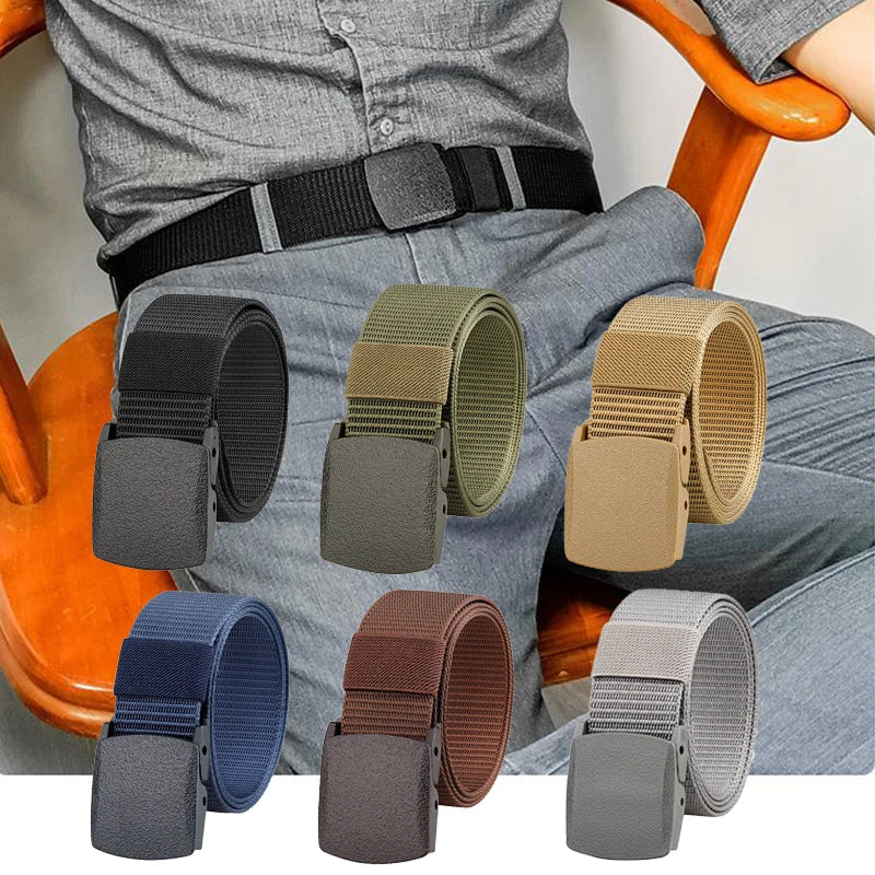 Automatic Buckle Nylon Belt Outdoor Hunting Multifunctional Tactical