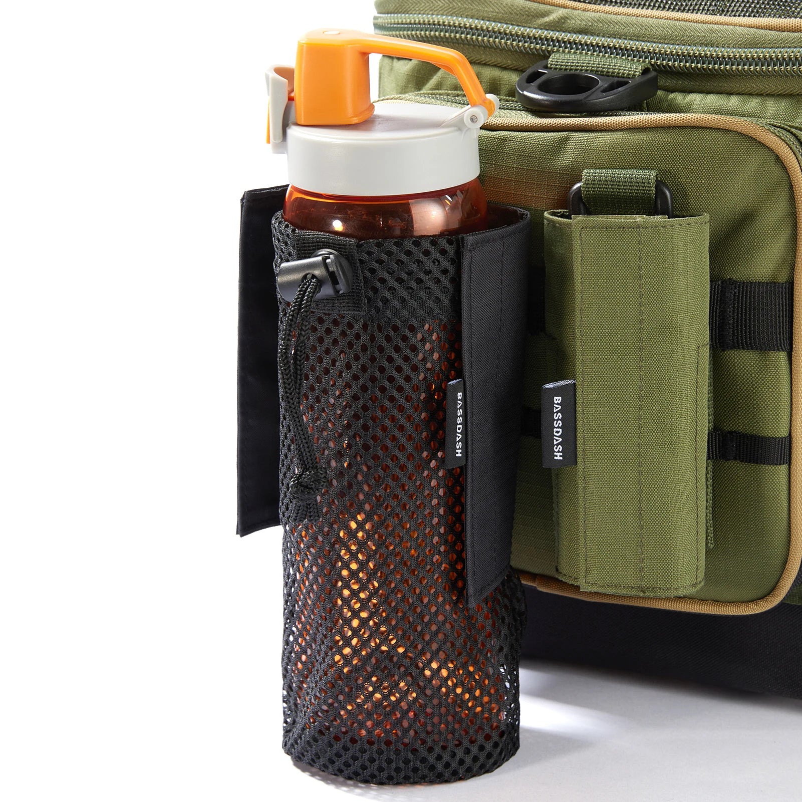 Bassdash Water Bottle Pouch with Molle Straps Belt Clip Carabiner