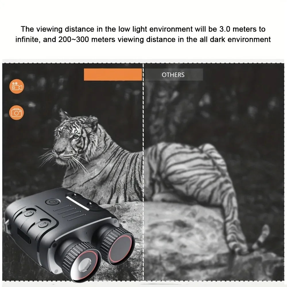 Binoculaire 1080P Vision Nocturne Infrarouge 5X Jour Nuit