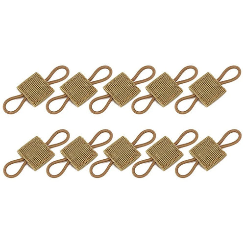 10 Pièces Sangles MOLLE Elastiques Nylon Pour Fixations
