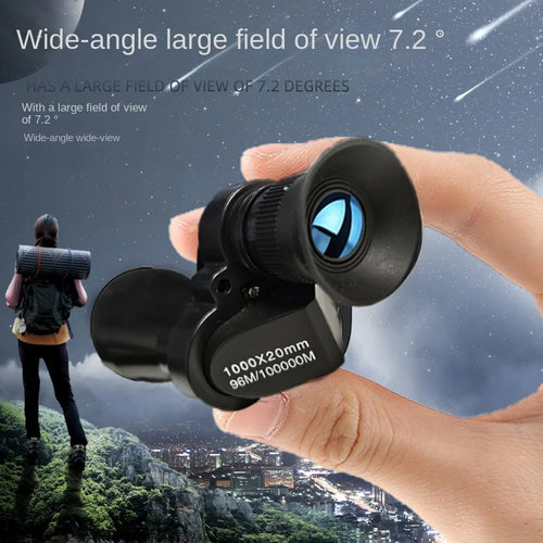 Portable high-definition monocular telescope with high magnification