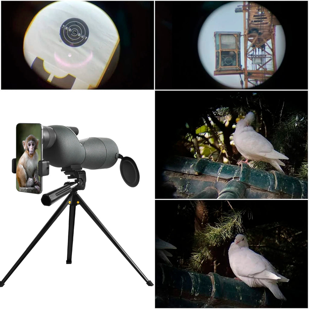 25-75x60 Telescope Spotting Scope Powerful Zoom Monocular FMC BAK4
