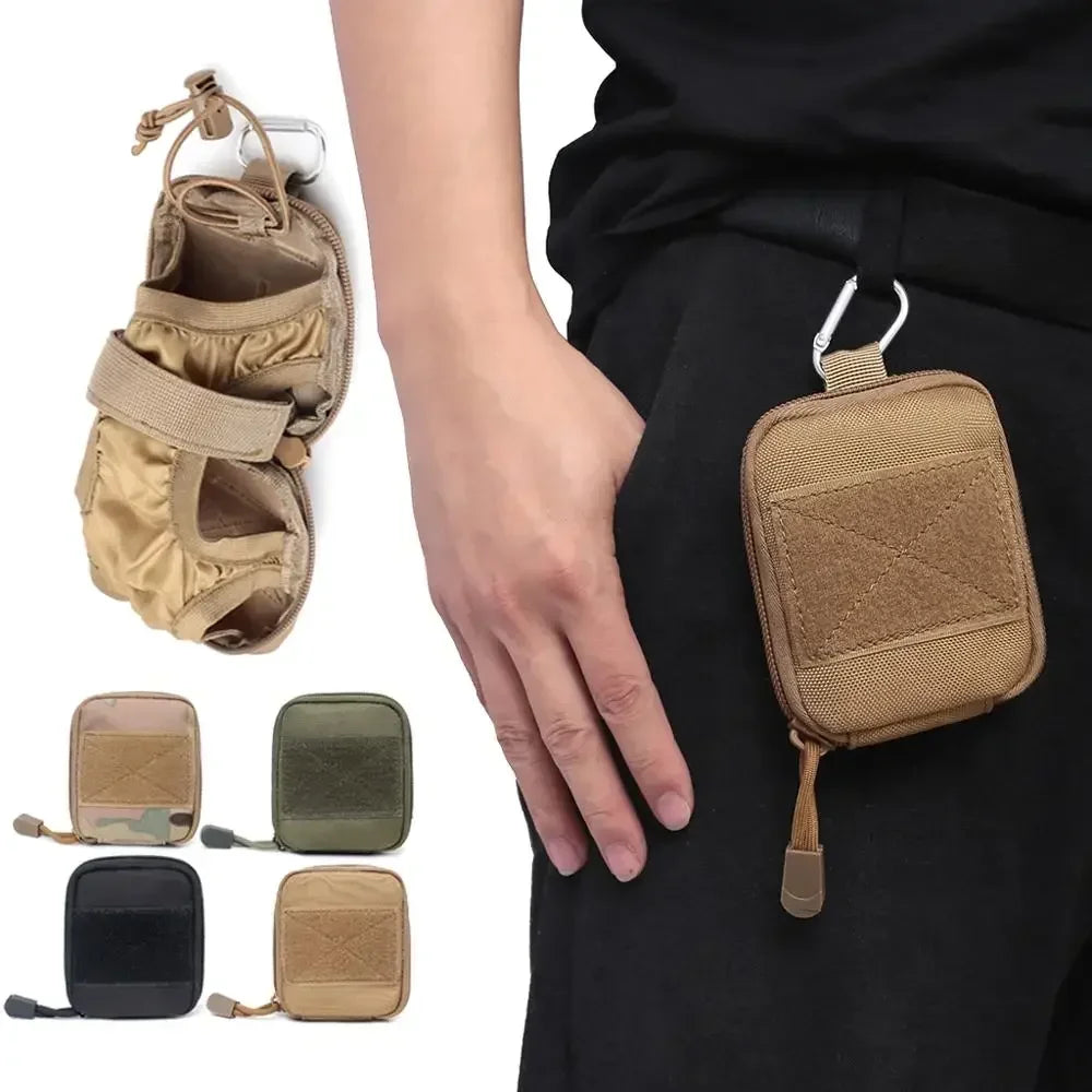 Molle Foldable Water Bottle Holder EDC Tool Pouch Outdoor Sports