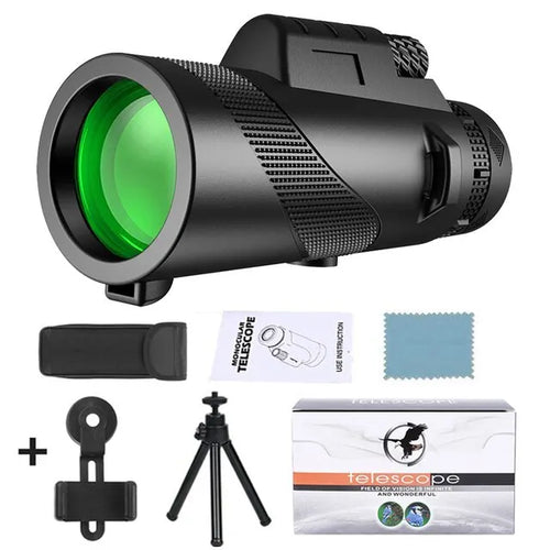 80x100 Portable Zoom HD 5000M Telescope Folding Long Distance Mini