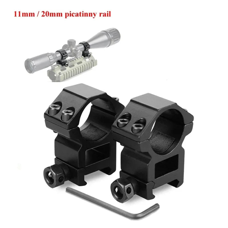 2PCS Hunting Rifle Scope Mount Ring for Dia 25.4mm 30mm Tube Scopes