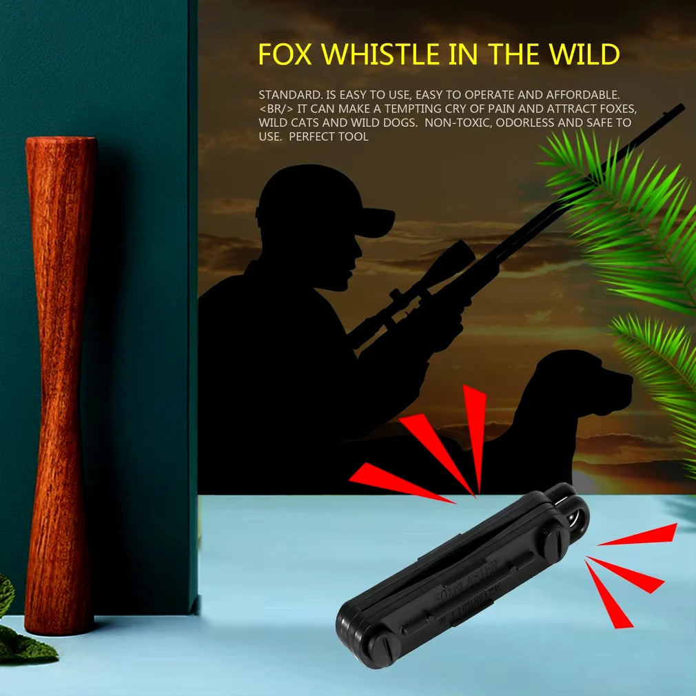Outdoor Fox Down Fox Blaster Call Black Whistle Predator Hunting