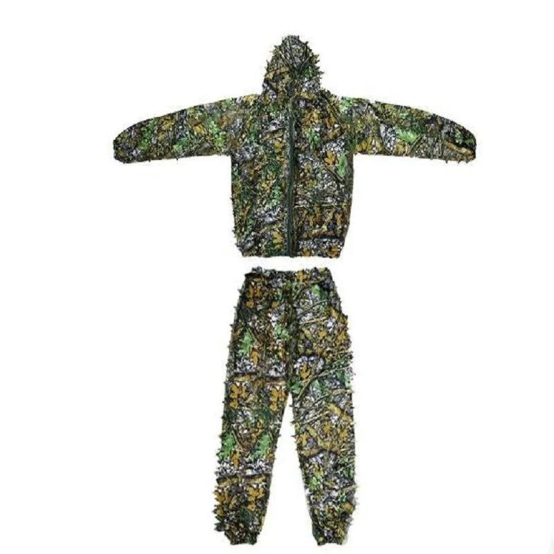 Men Women Kids Outdoor Ghillie Suit Camouflage Clothes Jungle Suit CS