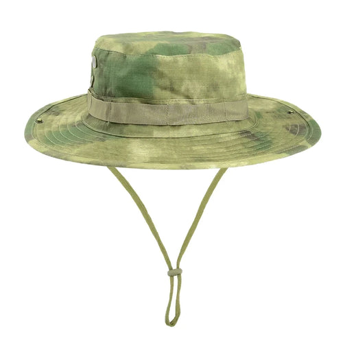 Camouflage Boonie Hat Wide Brim Men Women Sun Hat Outdoor Hiking