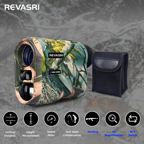 REVASRI Golf Laser Rangefinder 600M Telescope with Flag-Lock Slope Pin