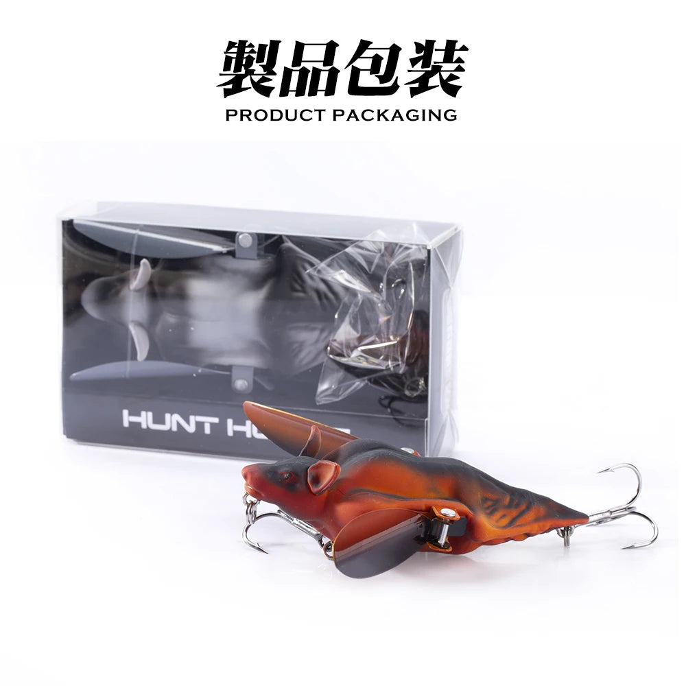 Hunthouse Bionic 3D Bat Artificial Pencil Bait Floating Topwater