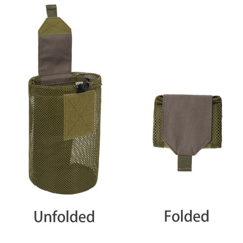 Hunting Bag Micro Folding Compact Dump Pouch Mini Foldable Mesh Bag