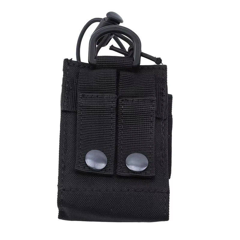 DIZETION Tactical Radio Pouch Hunting Walkie Talkie Holder Interphone