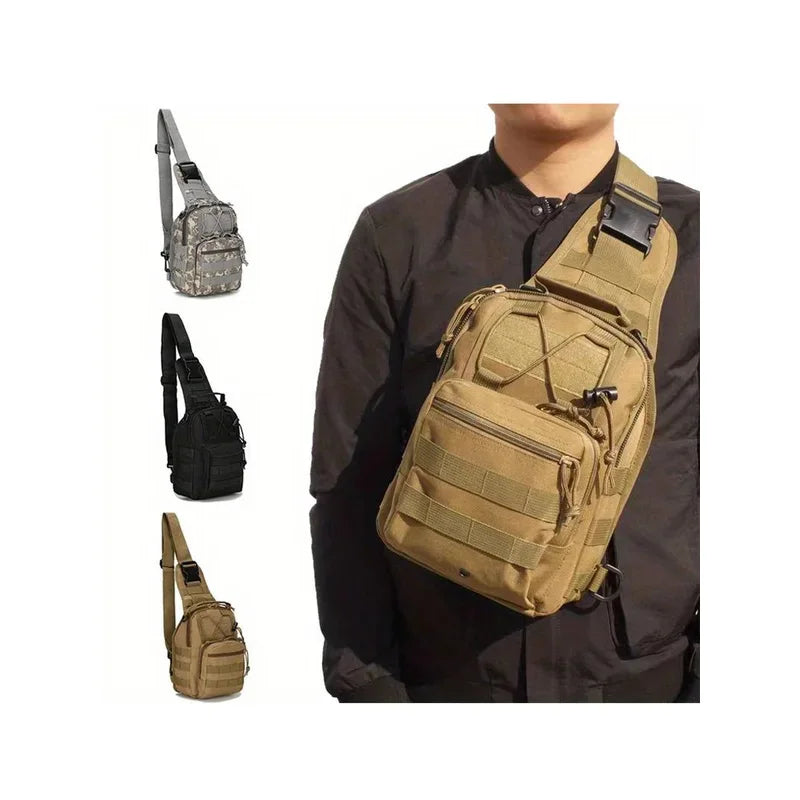 Versatle Tactical Sling Backpack Body Chest Bag Hiking Hunting Carry