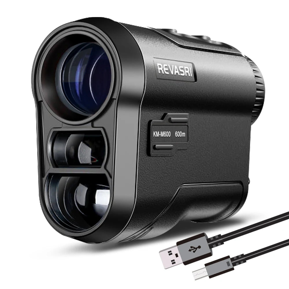 REVASRI Golf Laser Rangefinder 600M Telescope with Flag-Lock Slope Pin