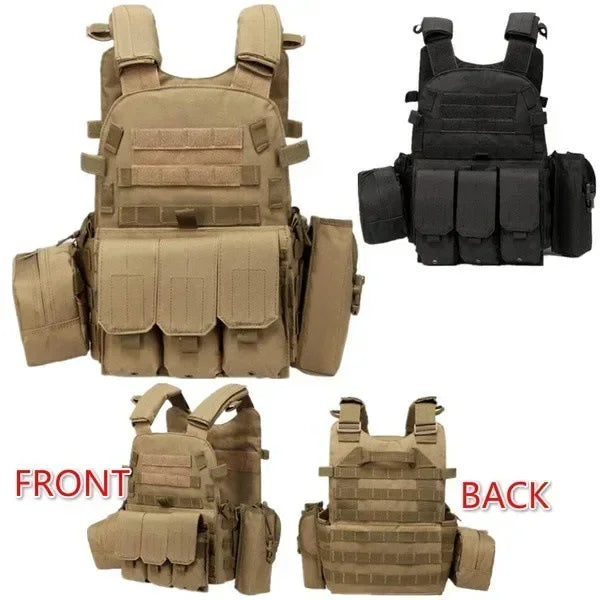 6094 Military Tactical Vest Body Armor Combat Army CS Gear Hunting
