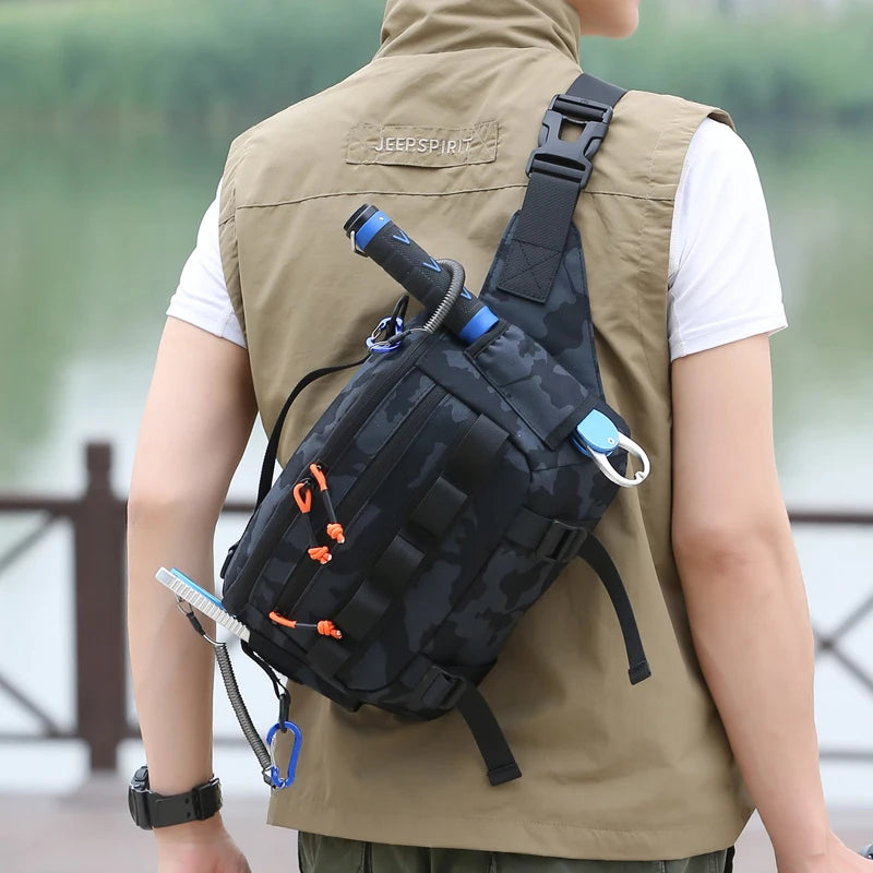 Sac à dos de pêche tactique - Conçu pour l’aventure en plein air, avec rangement optimisé pour vos leurres.
