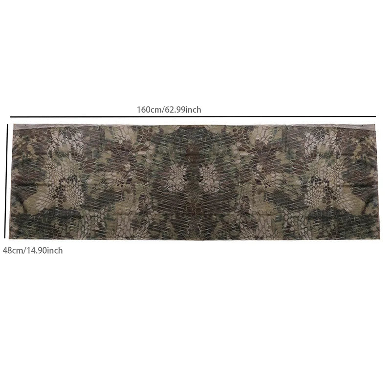 Large Camouflage Scarf Sniper Hunter Mesh Face Scarf Men Riding