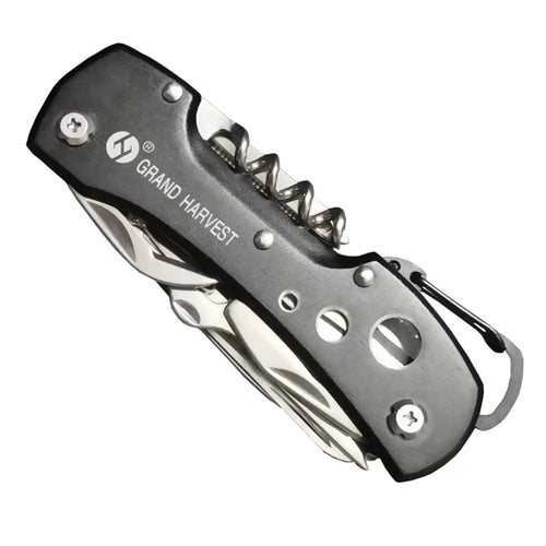 Multitool Knife 11 In 1 Fold Gear Knife Swiss Survive Pocket Hunting