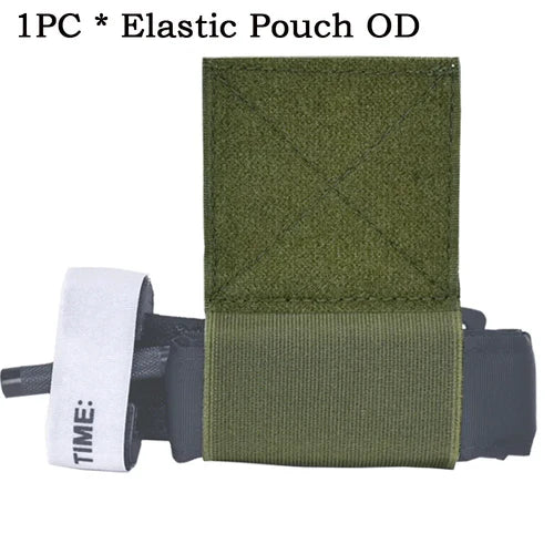 Elastic Tourniquet TQ Holder Hook and Loop Security Pouch for Molle