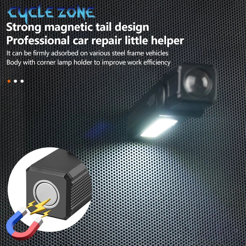 LumiFlash Lampe Pliable COB Puissante - Torche de Camping et de Travail