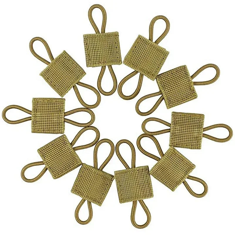 10 Pièces Sangles MOLLE Elastiques Nylon Pour Fixations