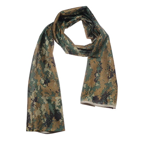 Large Camouflage Scarf Sniper Hunter Mesh Face Scarf Men Riding