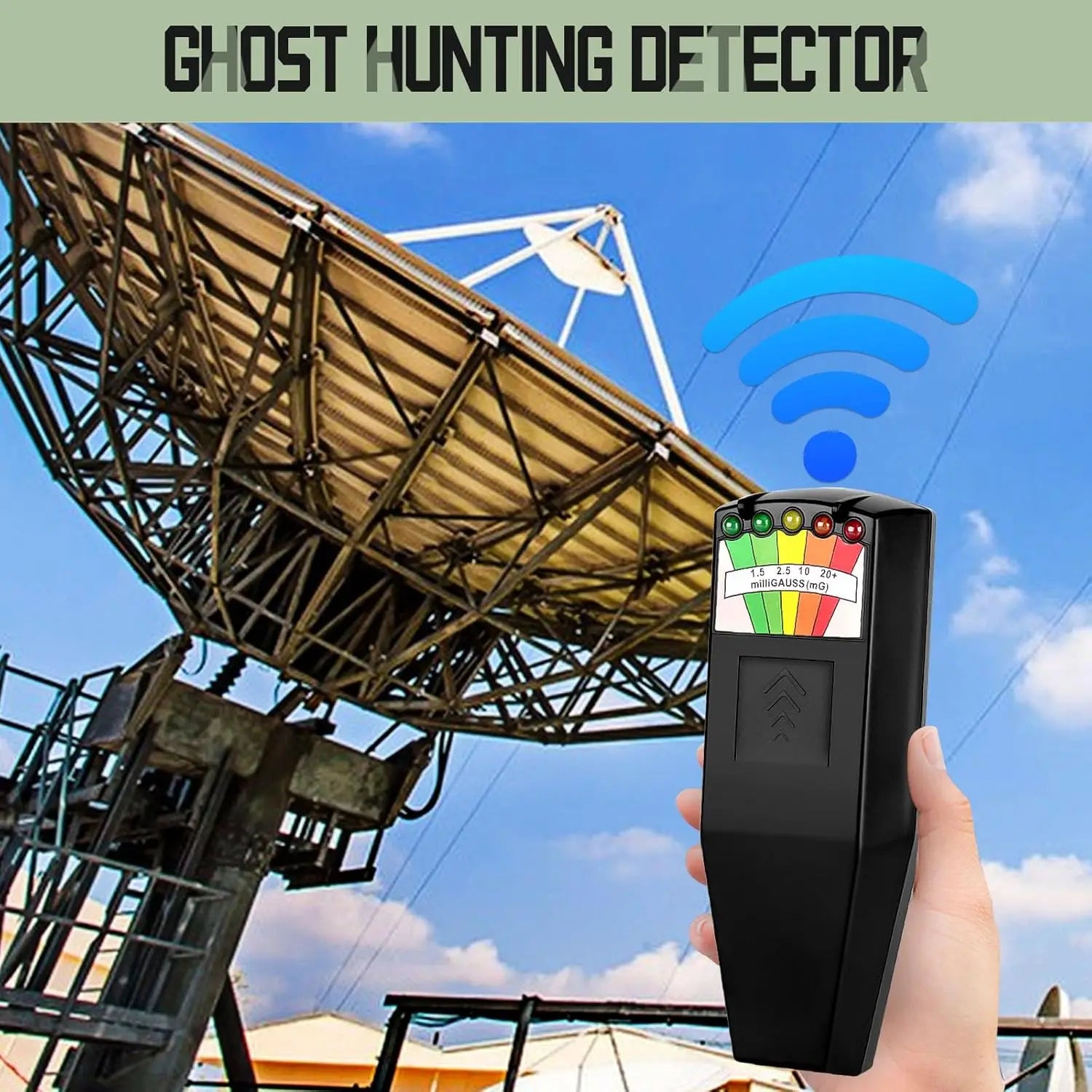 K2 Handheld LED EMF Meter Magnetic Field Ghost Hunting Detector