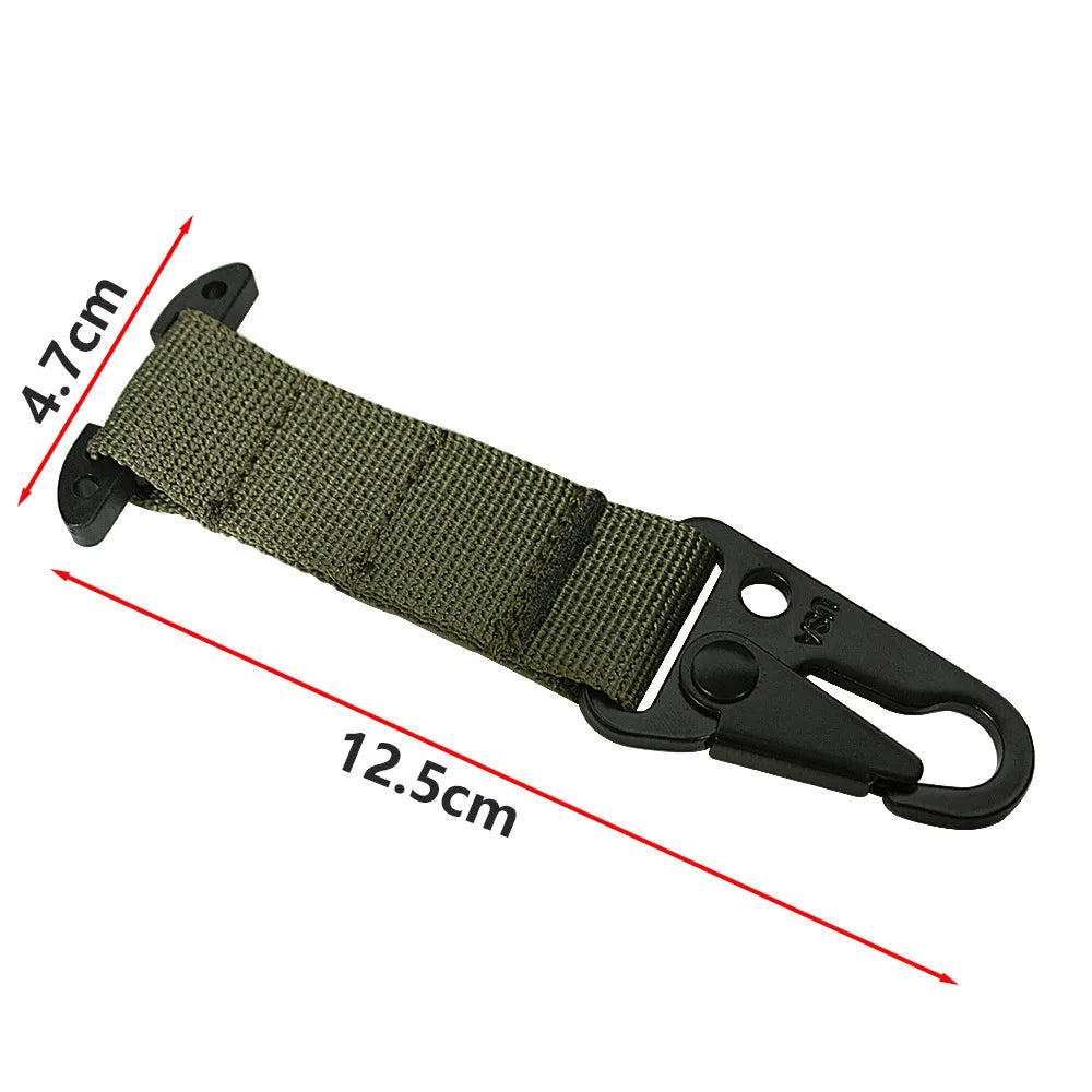 Tactical Clash Hook Hanging Carabiner ICB Molle Webbing Clip Olecranon