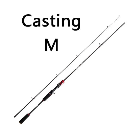 Ourbest Lure Fishing Rod 1.68/1.8/2.1/2.4M 30T Carbon Casting Spinning