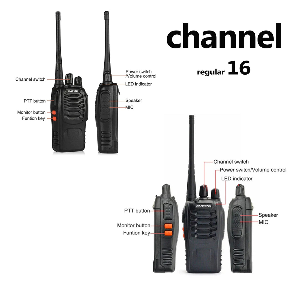 2pcs 4pcs 6pcs Wholesale Original Baofeng BF-888S 5km Long Range