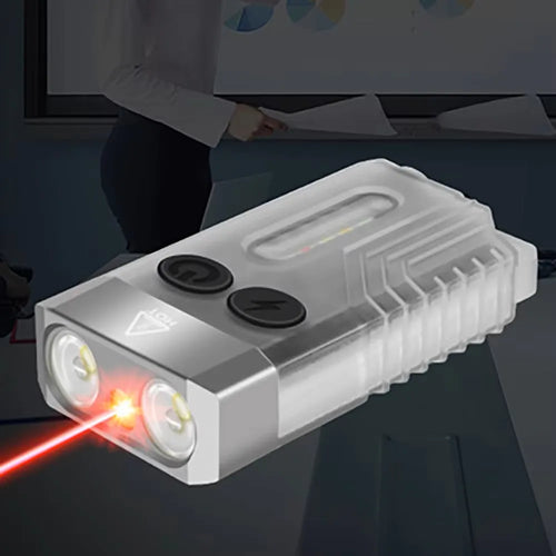 BORUiT V10 EDC Keychain LED Fluorescence Flashlight Type-C
