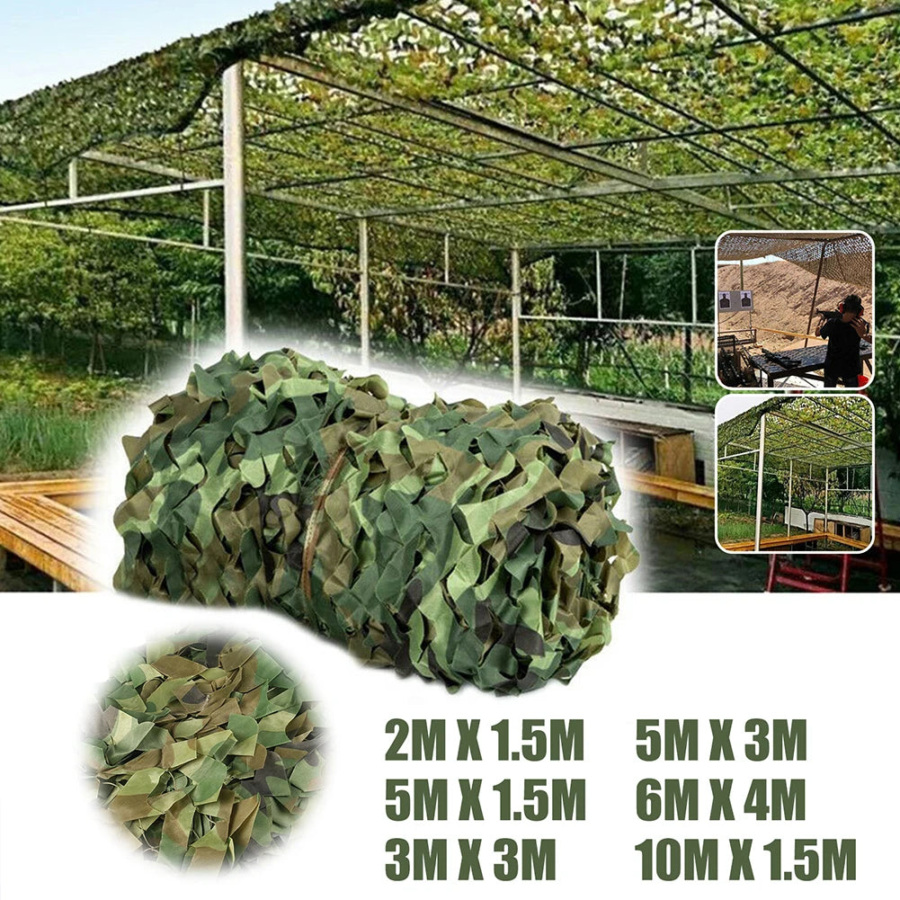 3Mx5M/4Mx6M Hunting Camouflage Nets Woodland Training Camo Netting Car