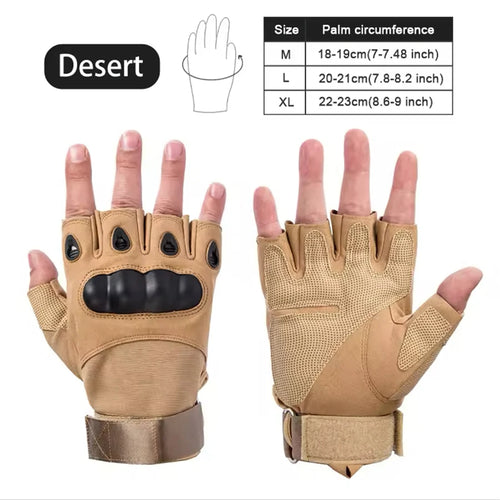 Half Finger Tactical Gloves Outdoor Men's Military Gloves Hiking