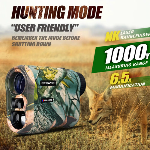 REVASRI Hunting Laser Rangefinder 1000 Yards with Rechargeable Battery