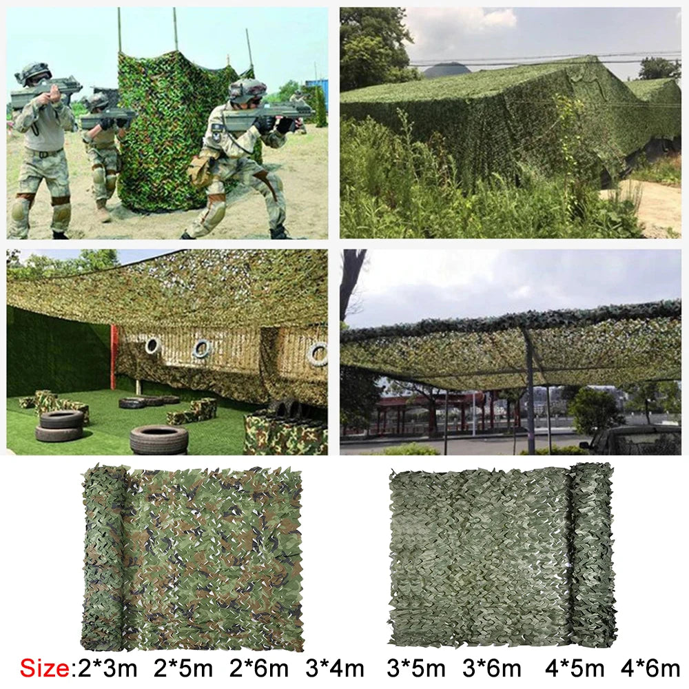 Camouflage Netting Outdoor Camping Sunshade Mesh Camo Net for Hunting