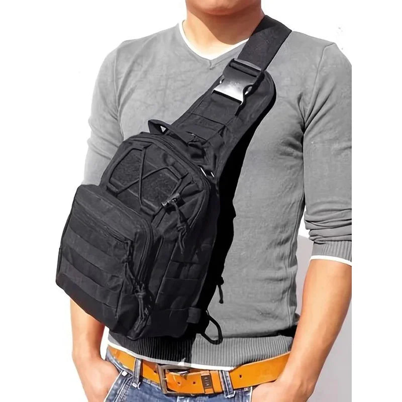 Versatle Tactical Sling Backpack Body Chest Bag Hiking Hunting Carry